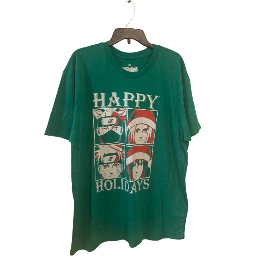 NEW Shonen Jump NARUTO Shippuden Anime Christmas Holidays T-Shirt MENS 2XL